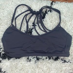 LULULEMON:Gray Lululemon strappy back sports bra